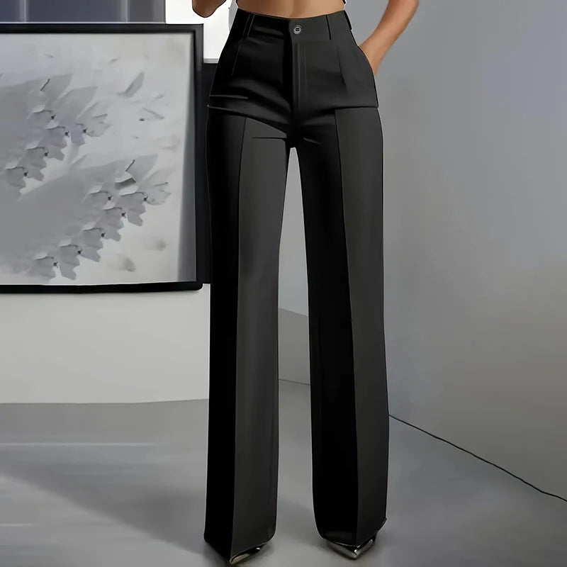 Sofia – Pantalón de Vestir de Cintura Alta para Mujer