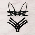 Amnesia Bondage Sexy Lingerie Set – Women's Bra and Thong