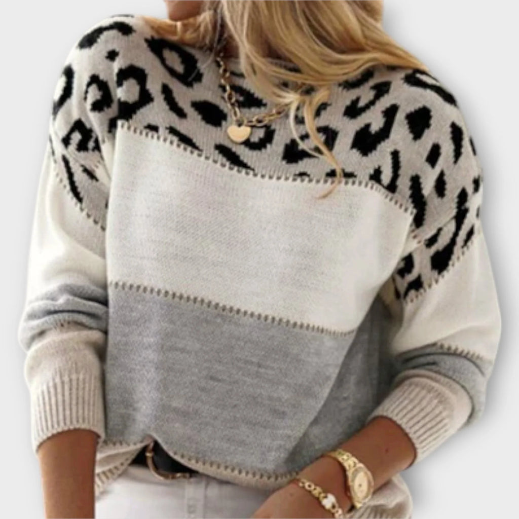 Cheyenne – Suéter Casual con Diseño de Leopardo