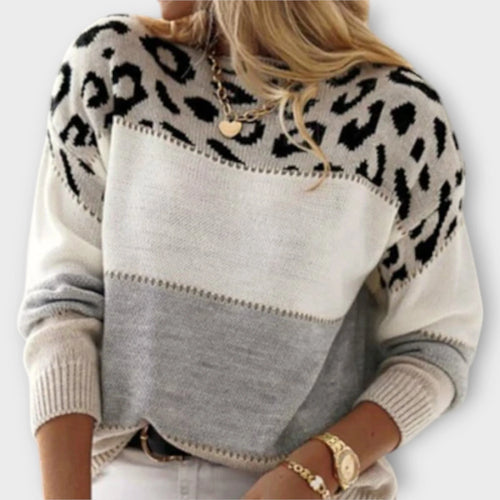 Cheyenne – Suéter Casual con Diseño de Leopardo