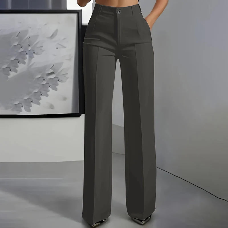 Sofia – Pantalón de Vestir de Cintura Alta para Mujer