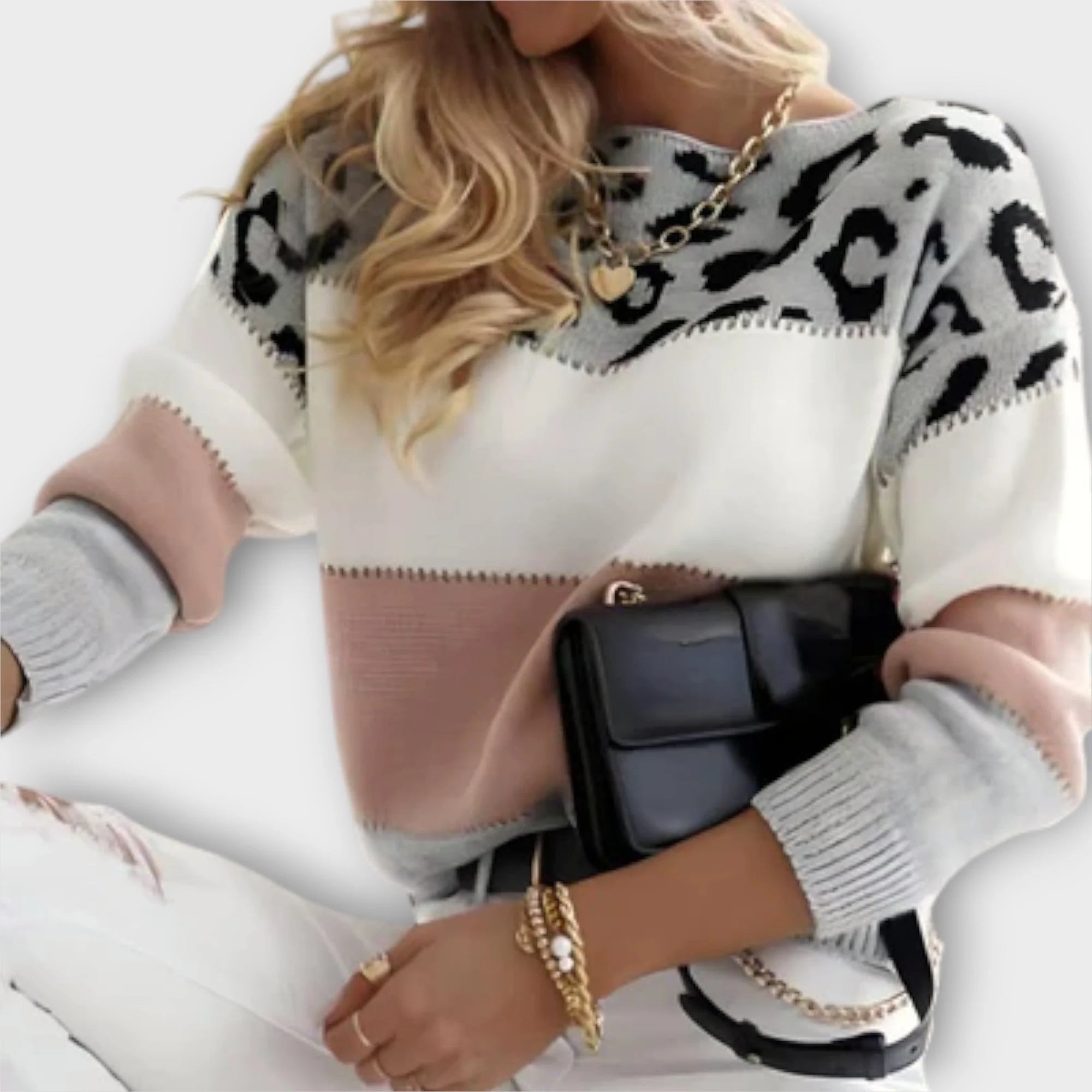 Cheyenne – Suéter Casual con Diseño de Leopardo