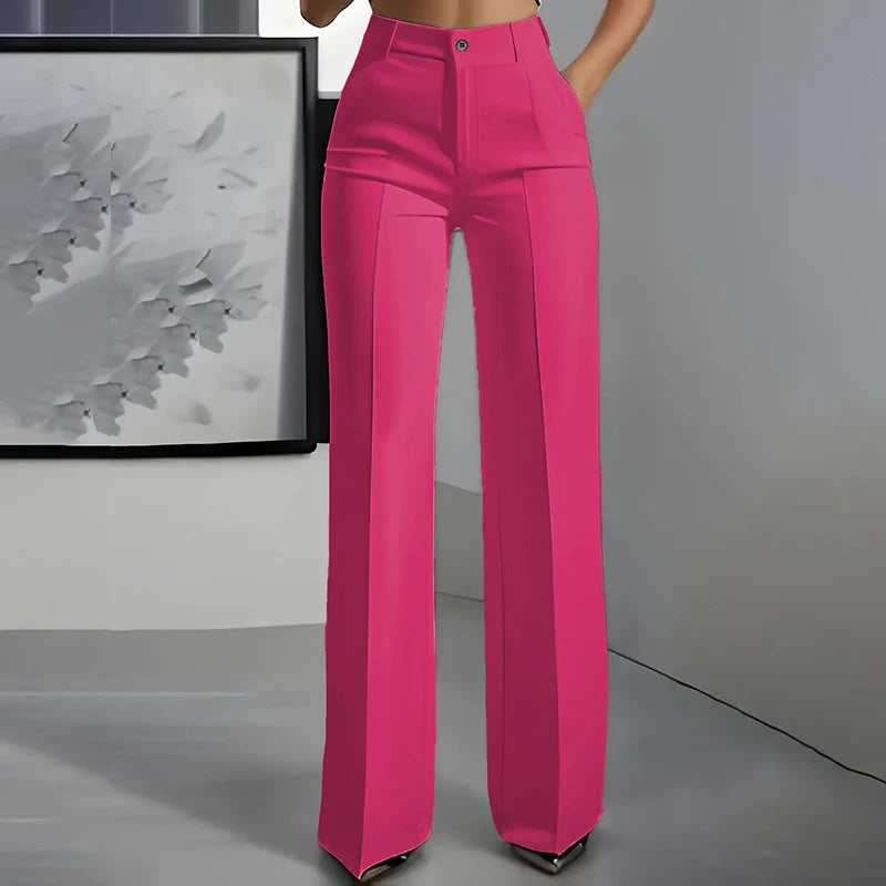 Sofia – Pantalón de Vestir de Cintura Alta para Mujer