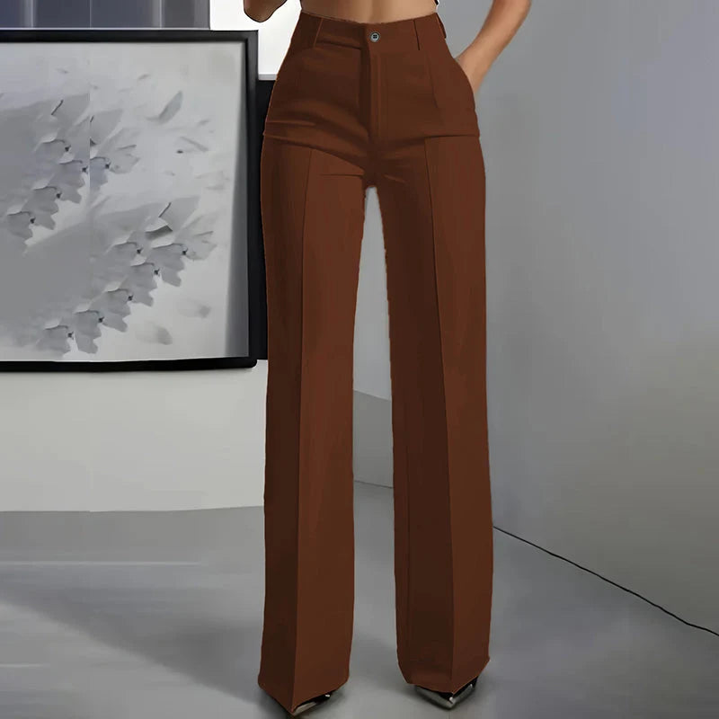Sofia – Pantalón de Vestir de Cintura Alta para Mujer